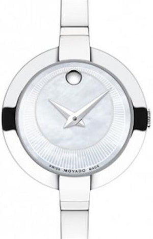 Buy Shop Movado Bela Mother of Pearl Dial Silver Steel Strap Watch For Women - 0606616 USA Online