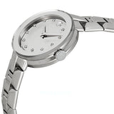 Buy Shop Movado Sapphire Diamonds Silver Dial Silver Steel Strap Watch For Women - 606814 USA Online