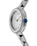 Buy Shop Movado Sapphire Diamonds Silver Dial Silver Steel Strap Watch For Women - 606814 USA Online