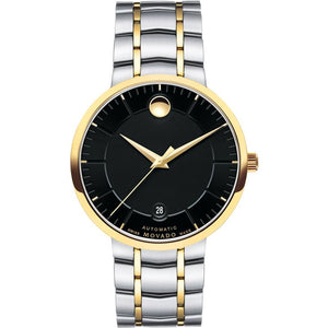 Buy Shop Movado 1881 Automatic Black Dial Two Tone Steel Strap Watch For Men - 0606916 USA Online