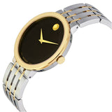 Buy Shop Movado Museum Esperanza Black Dial Two Tone Steel Strap Watch For Men - 0607058 USA Online