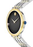 Buy Shop Movado Museum Esperanza Black Dial Two Tone Steel Strap Watch For Men - 0607058 USA Online