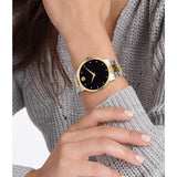 Buy Shop Movado Museum Classic Diamonds Black Dial Two Tone Steel Strap Watch for Men - 0607202 USA Online