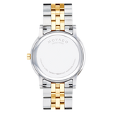 Buy Shop Movado Museum Classic Diamonds Black Dial Two Tone Steel Strap Watch for Men - 0607202 USA Online