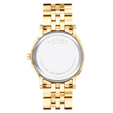 Buy Shop Movado Museum Classic Quartz Black Dial Gold Steel Strap Watch for Men - 0607203 USA Online