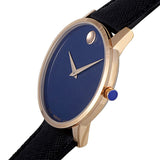 Buy Shop Movado Museum Sport Blue Dial Black Leather Strap Watch for Men - 0607266 USA Online