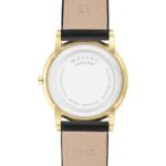 Buy Shop Movado Museum Black Dial Black Leather Strap Watch For Men - 0607014 USA Online