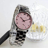 Buy Shop Marc Jacobs Baker Pink Dial Silver Steel Strap Watch for Women - MBM3280 USA Online