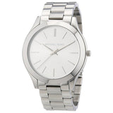Buy Shop Michael Kors Slim Runway Silver Dial Silver Stainless Steel Strap Watch for Women - MK3178 USA Online