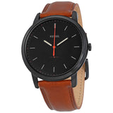 Buy Shop Fossil The Minimalist Black Dial Brown Leather Strap Watch for Men - FS5305 USA Online