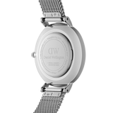 Buy Shop Daniel Wellington Petite Sterling White Dial Silver Mesh Bracelet Watch For Women - DW00100220 USA Online