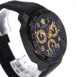 Buy Shop Versace Dylos Chronograph Black Dial Black Rubber Strap Watch for Men - VQC020015 USA Online