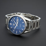 Buy Shop Tag Heuer Carrera Automatic Blue Dial Silver Steel Strap Watch for Men - WAR201E.BA0723 USA Online
