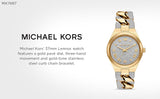 Buy Shop Michael Kors Lennox Pavé Crystals Silver Dial Two Tone Steel Strap Watch for Women - MK7487 USA Online