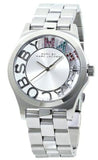 Buy Shop Marc Jacobs Henry Skeleton Silver Dial Silver Steel Strap Watch for Women - MBM3262 USA Online