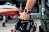 Buy Shop Breitling Avenger Chronograph 45mm Swiss Air Force Team Black Dial Black Nylon Strap Watch for Men - A133171A1B1X1 USA Online