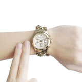 Buy Shop Michael Kors Runway Twist Gold Dial Gold Stainless Steel Strap Watch for Women - MK3131 USA Online