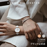 Buy Shop Daniel Wellington Classic Petite Dover White Dial White Nylon Strap Watch For Women - DW00100313 USA Online