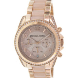 Buy Shop Michael Kors Blair Chronograph Rose Gold Dial Two Tone Steel Strap Watch for Women - MK5943 USA Online