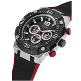 Buy Shop Guess Navigator Black Dial Black Rubber Strap Watch for Men - GW0264G1 USA Online