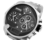 Buy Shop Diesel Mr Daddy 1.0 Black Dial Stainless Steel Stainless Watch For Men - DZ7221 USA Online