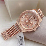 Buy Shop Michael Kors Lexington Rose Gold Dial Rose Gold Steel Strap Watch for Men - MK8319 USA Online