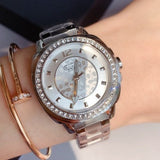 Buy Shop Coach Mini Boyfriend Diamonds Silver Dial Silver Steel Strap Watch for Women - 14501699 USA Online