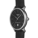 Buy Shop Tissot Carson Premium Powermatic 80 Black Dial Black Leather Strap Watch For Men - T122.407.16.051.00 USA Online