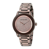 Buy Shop Michael Kors Kinley Brown Dial Brown Steel Strap Watch for Women - MK6245 USA Online