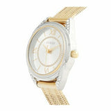 Buy Shop Guess Whisper Silver Dial Gold Mesh Bracelet Watch for Women - W1084L2 USA Online