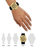 Buy Shop Guess Clarity Gold Dial Black Silicone Strap Watch for Women - GW0109L1 USA Online