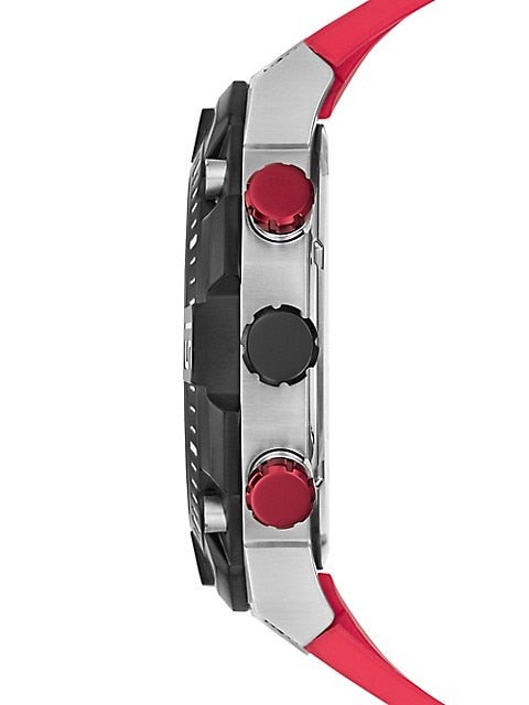 Buy Shop Guess Navigator Black Dial Black Rubber Strap Watch for Men - GW0264G1 USA Online