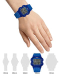 Buy Shop Guess Stealth Blue Dial Blue Rubber Strap Watch for Men - GW0270G3 USA Online
