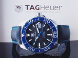 Buy Shop Tag Heuer Aquaracer Calibre 5 Automatic Black Dial Black Nylon Strap Watch for Men - WAY211B.FC6363 USA Online