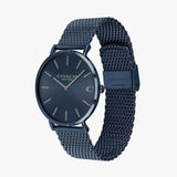 Coach Charles Blue Dial Blue Mesh Bracelet Watch for Men - 14602146