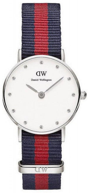 Buy Shop Daniel Wellington Classy Oxford White Dial Two Tone Nylon Strap Watch For Women - DW00100072 USA Online