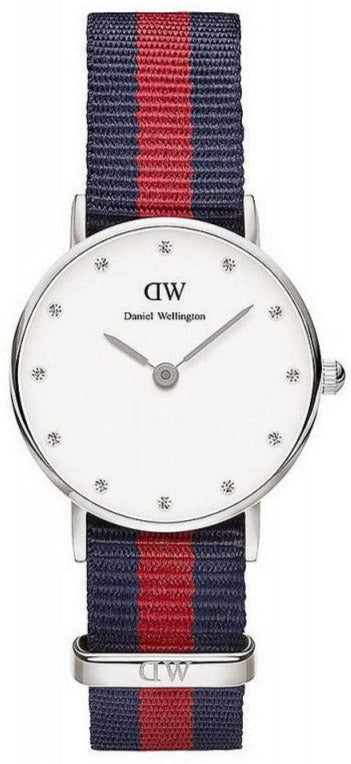 Buy Shop Daniel Wellington Classy Oxford White Dial Two Tone Nylon Strap Watch For Women - DW00100072 USA Online