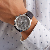 Buy Shop Tissot Chrono XL Silver Dial Brown Leather Strap Watch For Men - T116.617.16.037.00 USA Online