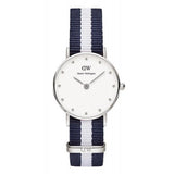 Buy Shop Daniel Wellington Classy Glasgow White Dial Two Tone NATO Strap Watch For Women - DW00100074 USA Online