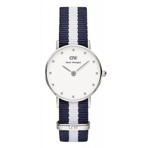 Buy Shop Daniel Wellington Classy Glasgow White Dial Two Tone NATO Strap Watch For Women - DW00100074 USA Online