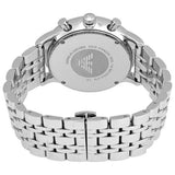 Buy Shop Emporio Armani Gianni Chronograph Blue Dial Silver Steel Strap Watch For Men - AR1648 USA Online