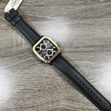 Buy Shop Fossil Multifunction Black Dial Black Leather Strap Watch for Men - BQ2654 USA Online