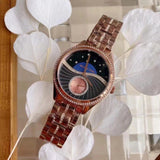 Buy Shop Michael Kors Lauryn Blue Dial Rose Gold Steel Strap Watch for Women - MK3723 USA Online