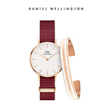 Buy Shop Daniel Wellington Roselyn 3A Petite White Dial Red NATO Strap Watch For Women - DW00100293 USA Online