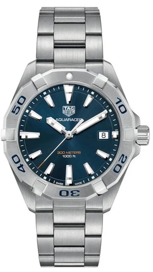 Buy Shop Tag Heuer Aquaracer Blue Dial Silver Steel Strap Watch for Men - WBD1112.BA0928 USA Online