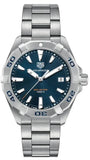 Buy Shop Tag Heuer Aquaracer Blue Dial Silver Steel Strap Watch for Men - WBD1112.BA0928 USA Online