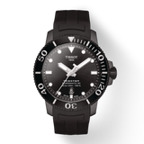 Buy Shop Tissot Seastar 1000 Powermatic 80 Black Dial Black Rubber Strap Watch For Men - T120.407.37.051.00 USA Online
