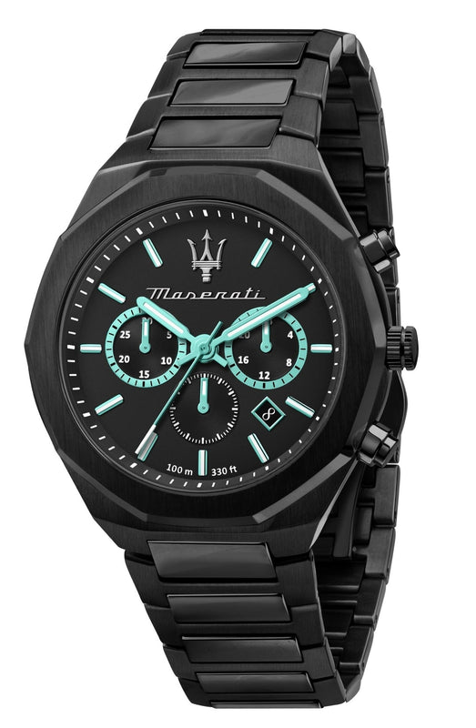 Buy Shop Maserati STILE Aqua Edition Black Dial Chronograph Watch For Men - R8873644001 USA Online