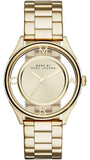 Buy Shop Marc Jacobs Marc Tether Transparent Gold Dial Gold Steel Strap Watch for Women - MBM3413 USA Online