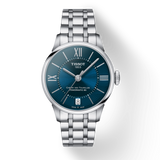 Buy Shop Tissot Chemin Des Tourelles Powermatic 80 Lady Blue Dial Silver Steel Strap Watch For Women - T099.207.11.048.00 USA Online